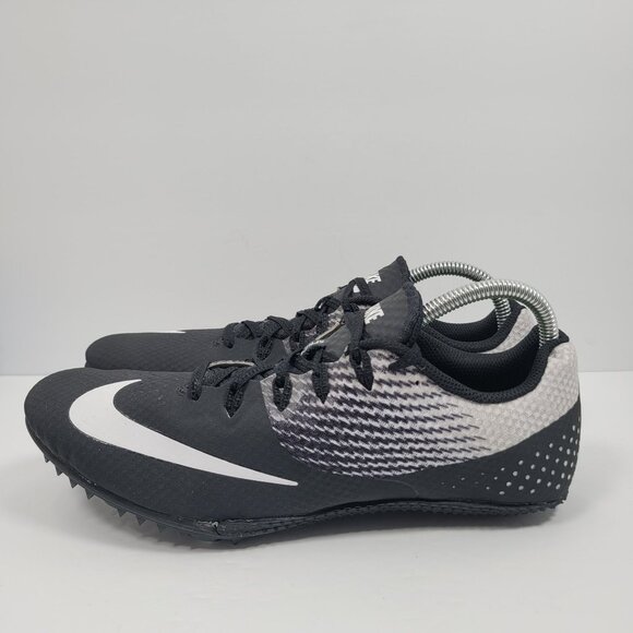 Nike Zoom Rival S Sprint Racing Men's Black Spikes Shoes 806554-011 US Size 10 - Picture 2 of 9